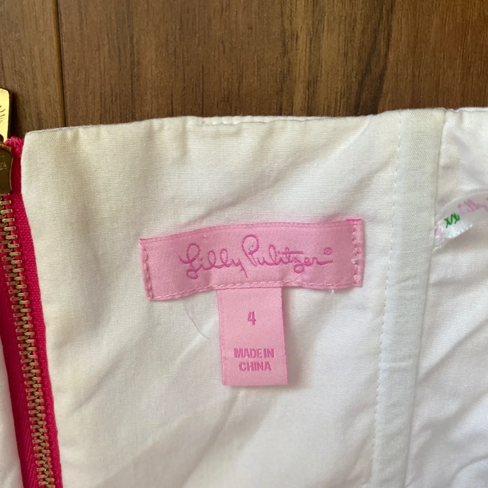 Lilly Pulitzer Maybell Stripe Strapless Pink/White Cocktail Dress Size 4 - Picture 8 of 9